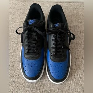 NWOB Nike Court Vision Low Black Game Royal Men’s Size 11.5.